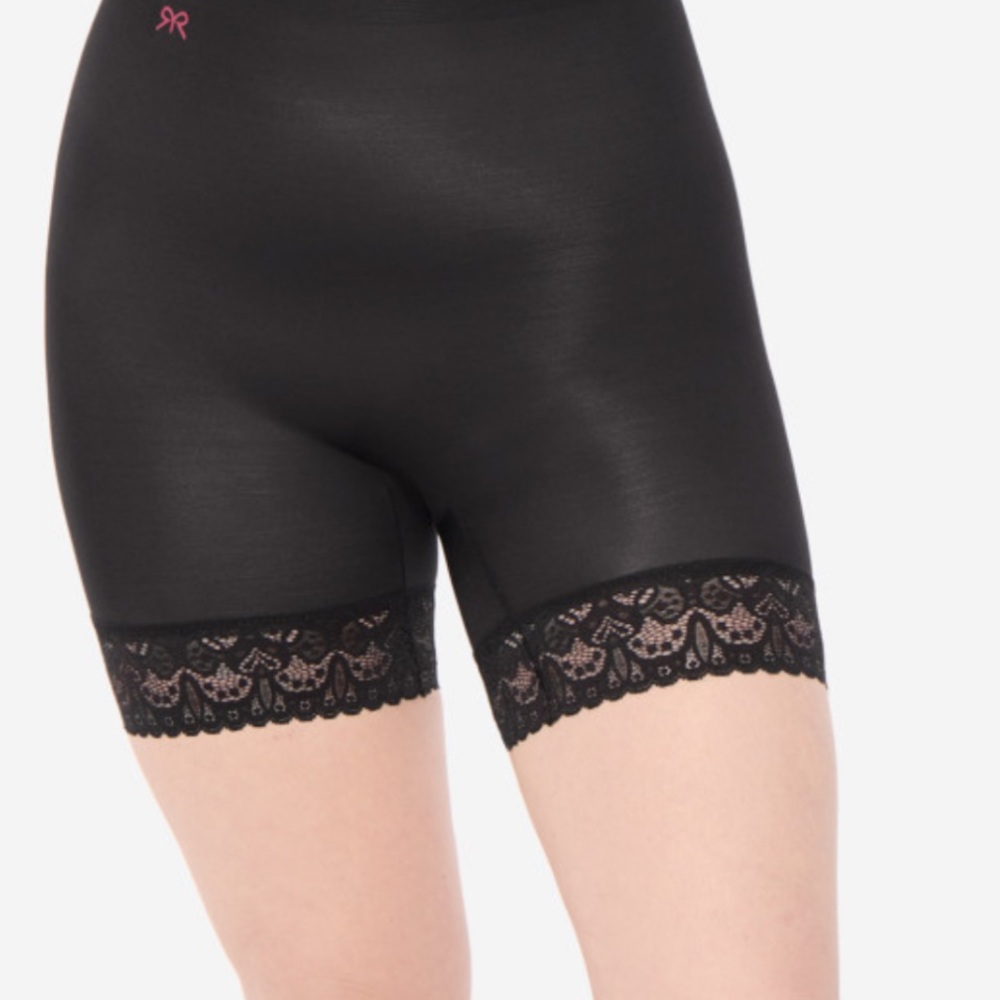 Ruby Ribbon Boy Short with Lace